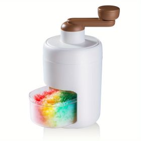 1pc Shaved Ice Machine Snow Cone Machine; Portable Ice Crusher And Shaved Ice Machine With Ice Cube Trays; BPA Free