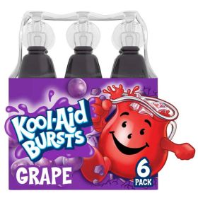 Kool Aid Bursts Grape Kids Drink, 6 Count Pack, 6.75 fl oz Bottles