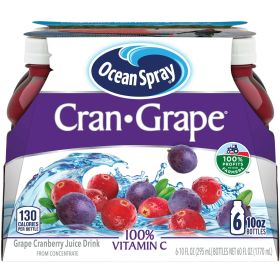 Ocean Spray Cran- Grape Juice Drink 10 fl oz, 6 Count