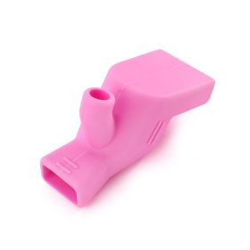 1pc Bathroom Sink Nozzle Faucet Extender Rubber Elastic Water Tap Extension Kitchen Faucet Accessories For Children Kid Hand Washing (Color: Pink)