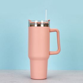 1200ml Stainless Steel Mug Coffee Cup Thermal Travel Car Auto Mugs Thermos 40 Oz Tumbler with Handle Straw Cup Drinkware New In (Capacity: 1200ml, Color: O)
